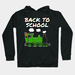 Back To School Steam Train (Green) Hoodie